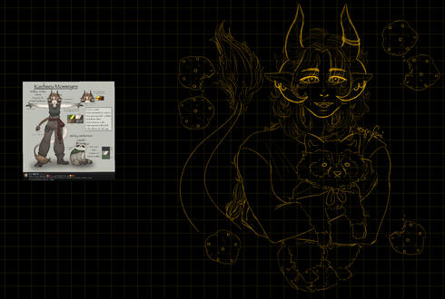 HB ~ 1 and a half person + pet ~ Sketch